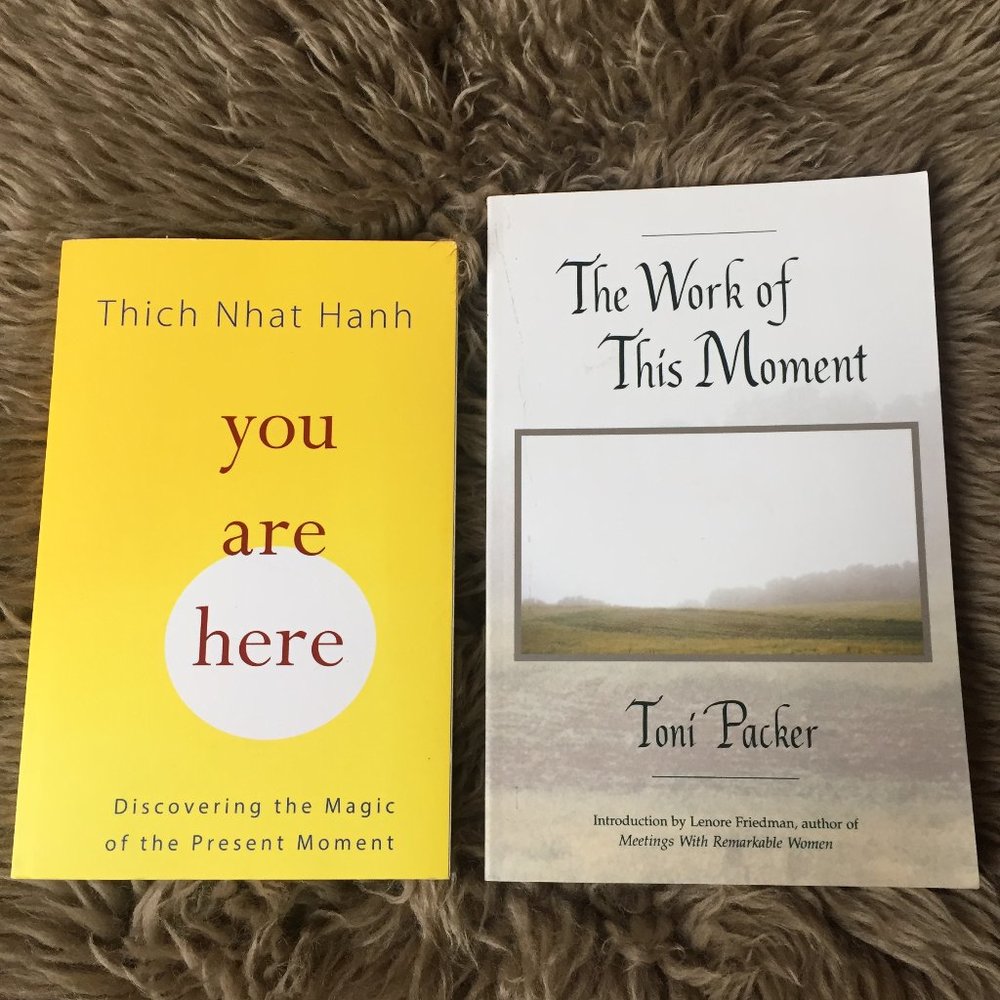 You Are Here & The Work of This Moment - set of two paperback books